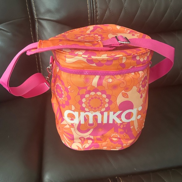 Amika Orange and Pink Cooler Bag - Picture 1 of 3